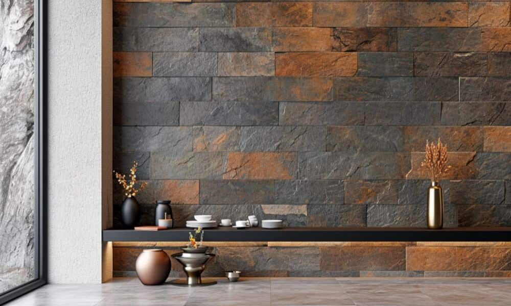 vertical subway tile backsplash