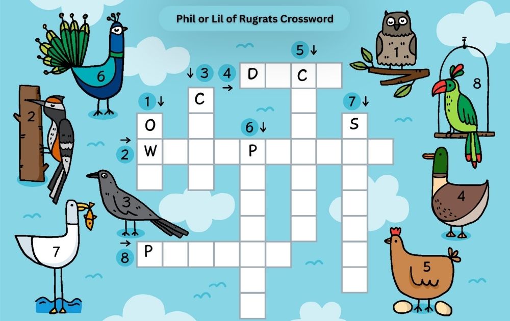 Phil or Lil of Rugrats Crossword